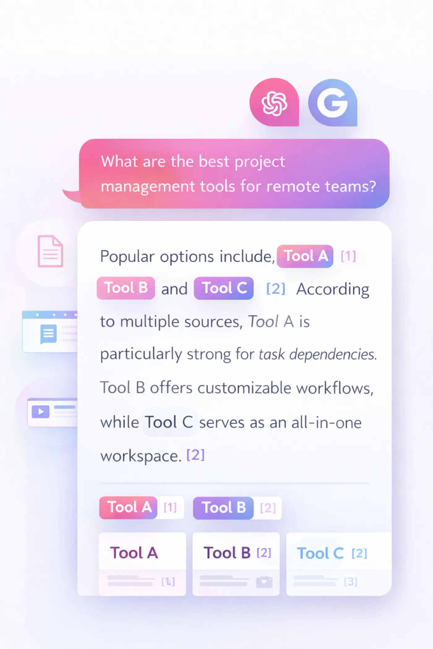 AI powered recommendations illustration